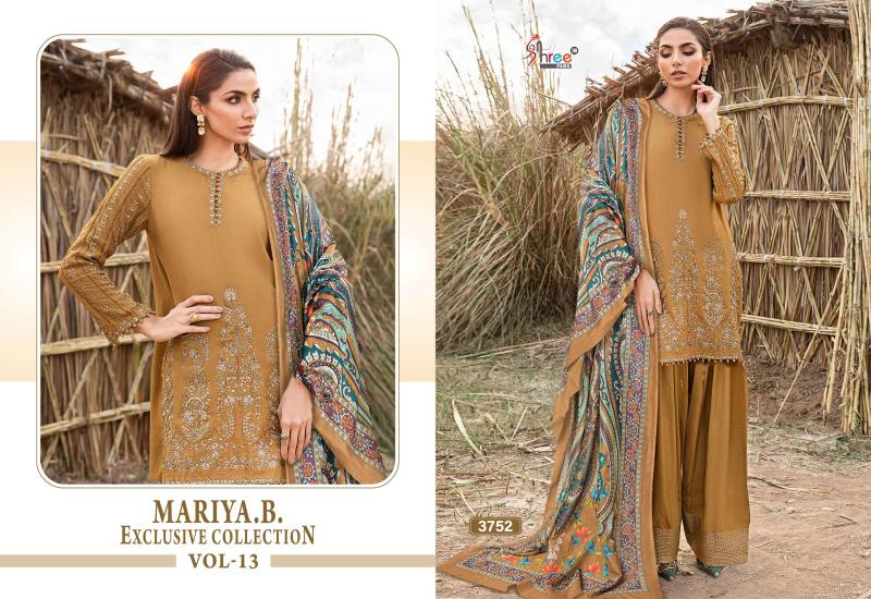 SHREE FAB MARIA B VOL 13 DRESS MATERIAL WHOLESALE IN INDIA