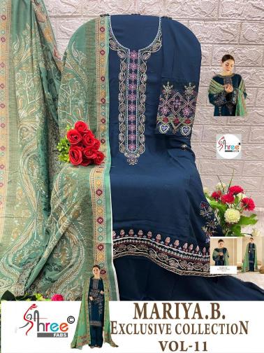 Shree Fabs Mariya B Exclusive Collection Vol 11 Nx Chiffon Dupatta wholesale salwar kameez manufacturers in Surat