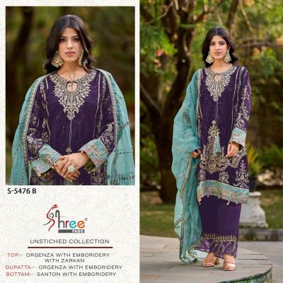 shree fabs S 5476 Catalog Organza pehnava pakistani suits