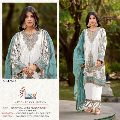 shree fabs S 5476 Catalog Organza pehnava pakistani suits
