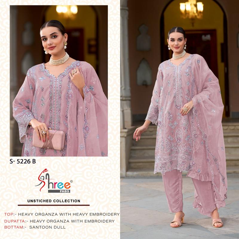 Shree Kt 5226 Organza Embroidered Pakistani Salwar Suits wholesale market in Surat