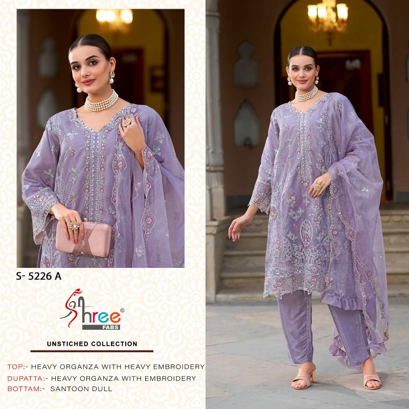 Shree Kt 5226 Organza Embroidered Pakistani Salwar Suits wholesale market in Surat