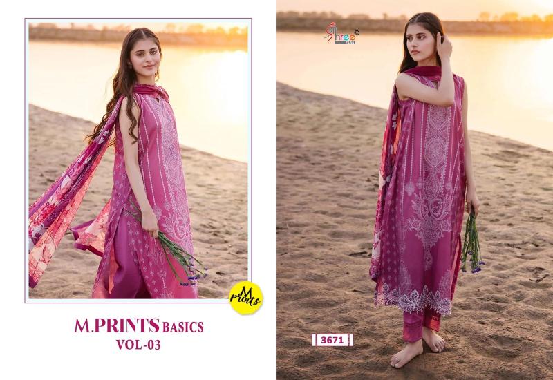 Shree M Prints Basics Vol 3 Cotton Dupatta Salwar Kameez wholesale manufacturers in Surat