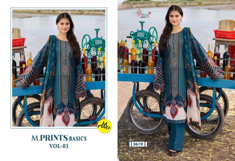 Shree M Prints Basics Vol 3 Cotton Dupatta Salwar Kameez wholesale manufacturers in Surat