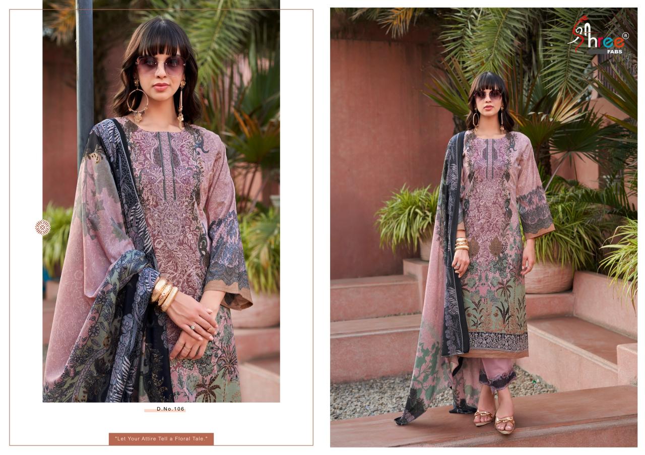 Shree Mashaal Emb Lawn Collection Vol 1 Cotton Dupatta Pakistani Suits wholesalers in Surat