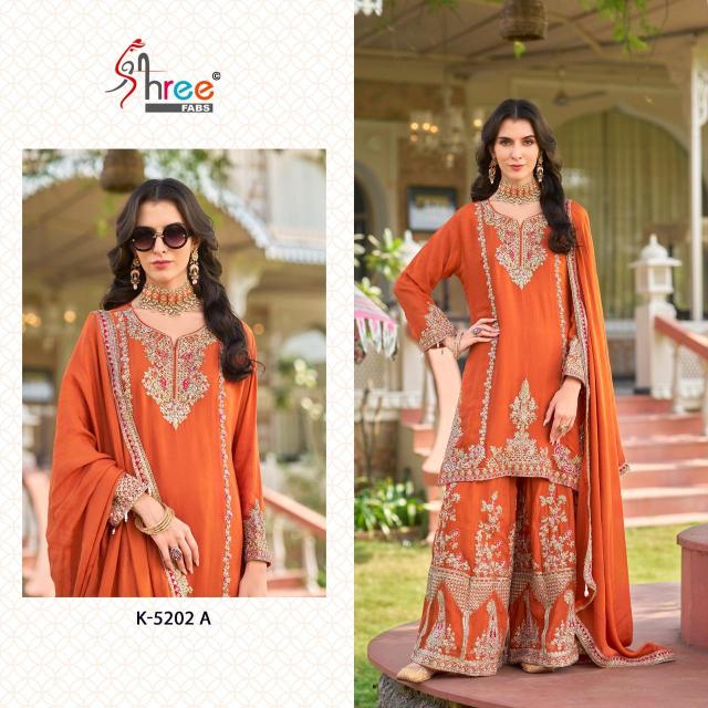 Shree R 5205 Chinon Designer Salwar Suit Collection in Surat