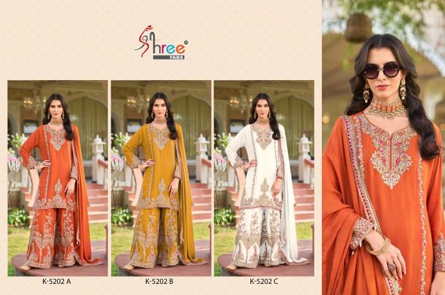 Shree R 5205 Chinon Designer Salwar Suit Collection in Surat