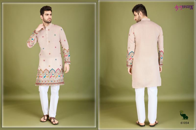 Shubhvastra Sanskruti Styles Viscose Silk Mens Kurta Collection wholesale manufacturers in Surat