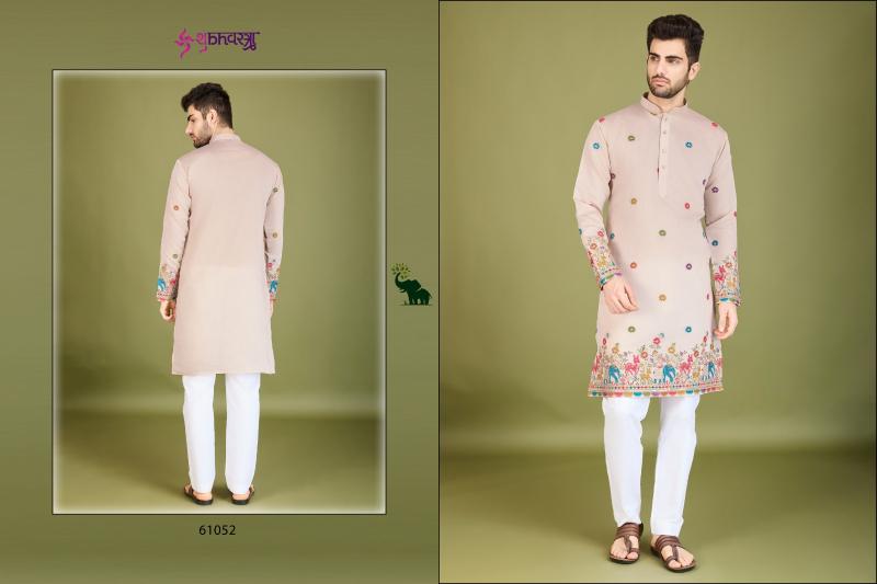 Shubhvastra Sanskruti Styles Viscose Silk Mens Kurta Collection wholesale manufacturers in Surat