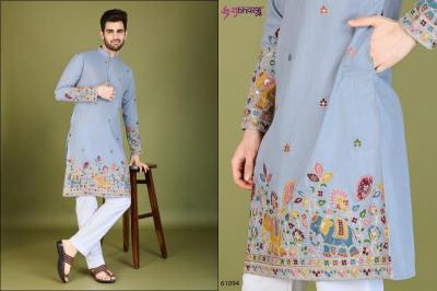 Shubhvastra Vastra Vogue Catalog Cotton Thread And Sequence Mens kurtis catalogue online