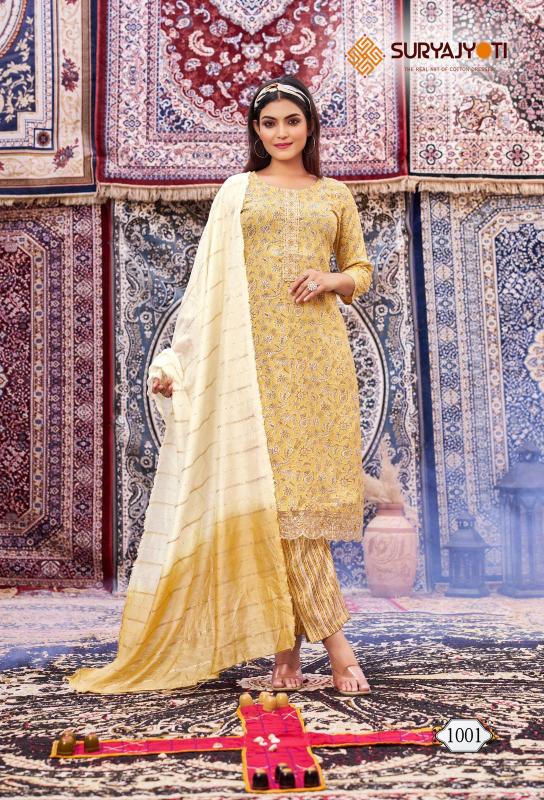 Suryajyoti Krati Vol 1 Readymade Stylish Printed Rayon Dress Collection Manufacturers of Kurti In Surat