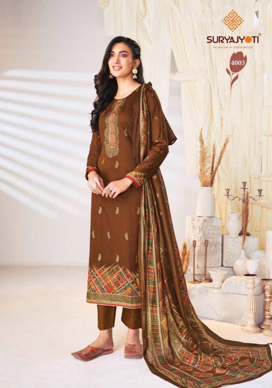 SURYAJYOTI LAUNCHES PALLAVI VOL 4 MANUFACTURERS OF DRESS MATERIAL IN GUJARAT