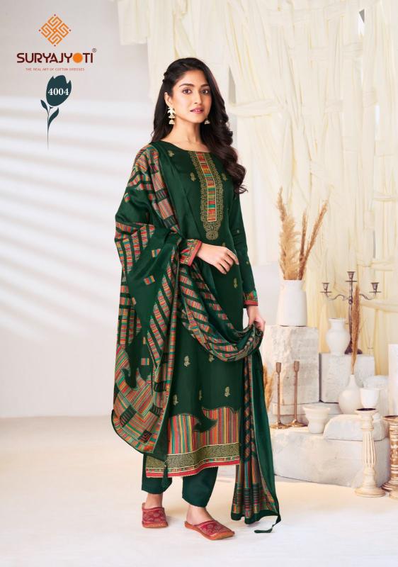 Suryajyoti Pallavi Vol 4 Jam Satin Dress Material Collection in Surat