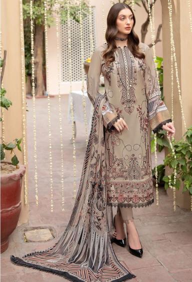 Taj 582 And 583 Cotton Dupatta Pakistani Salwar Suits Collection wholesale manufacturers in Surat