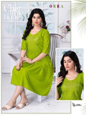 Trendy Orra Catalog kurtis manufacturer wholesaler mumbai