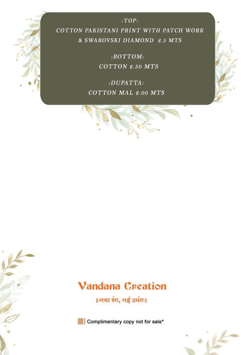 Vandana C Kastoori Vol 1 Cotton Printed Fancy Dress Material wholesale manufacturers in Surat