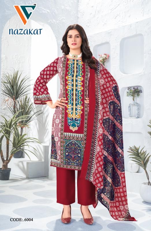 Vandana C Nazakat Vol 6 Cotton Dress Material Collection wholesalers of Dress material in Surat