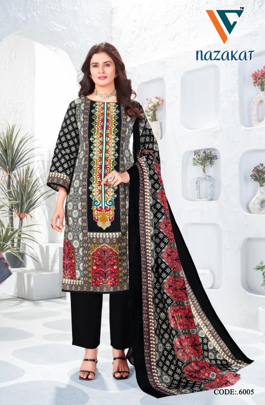 Vandana C Nazakat Vol 6 Cotton Dress Material Collection wholesalers of Dress material in Surat