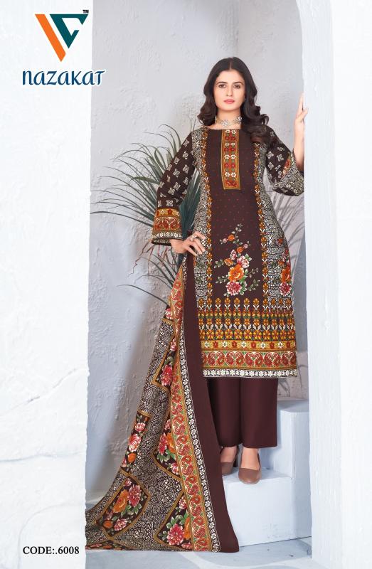 Vandana C Nazakat Vol 6 Cotton Dress Material Collection wholesalers of Dress material in Surat