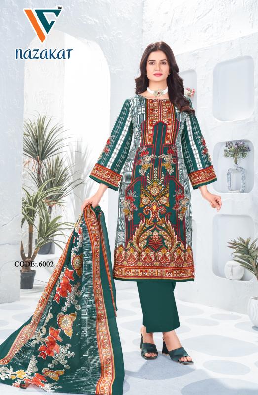 Vandana C Nazakat Vol 6 Cotton Dress Material Collection wholesalers of Dress material in Surat