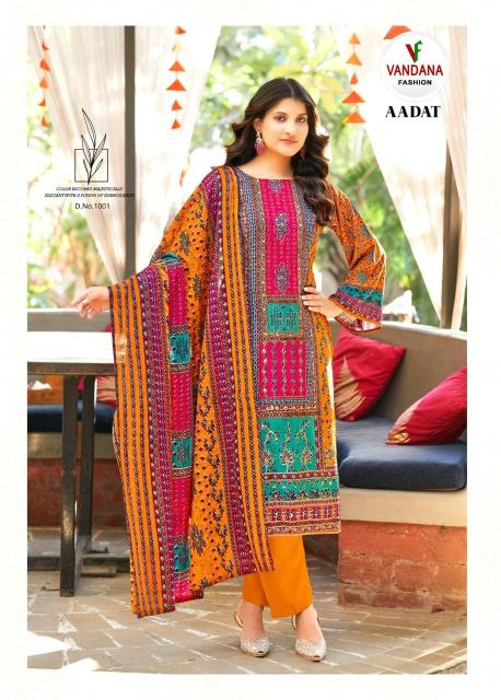 VANDANA FASHION AADAT VOL 1 DRESS MATERIAL SUPPLER NEAR ME