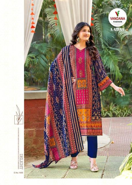 VANDANA FASHION AADAT VOL 1 DRESS MATERIAL SUPPLER NEAR ME