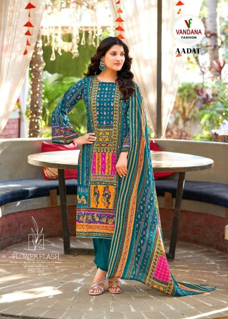 VANDANA FASHION AADAT VOL 1 DRESS MATERIAL SUPPLER NEAR ME