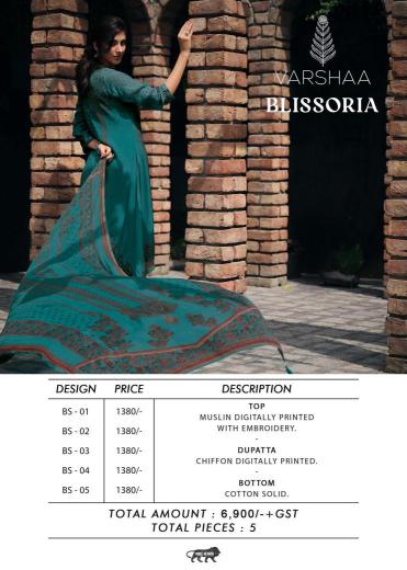Varsha Blissoria Wholesale Pakistani Salwar Kameez in Surat