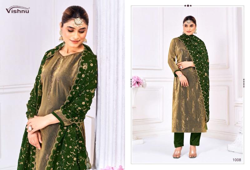 Vishnu Aabidah Frendy Silk Fancy Dress Material Collection in Surat