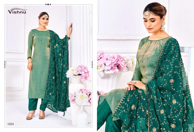 Vishnu Aabidah Frendy Silk Fancy Dress Material Collection in Surat