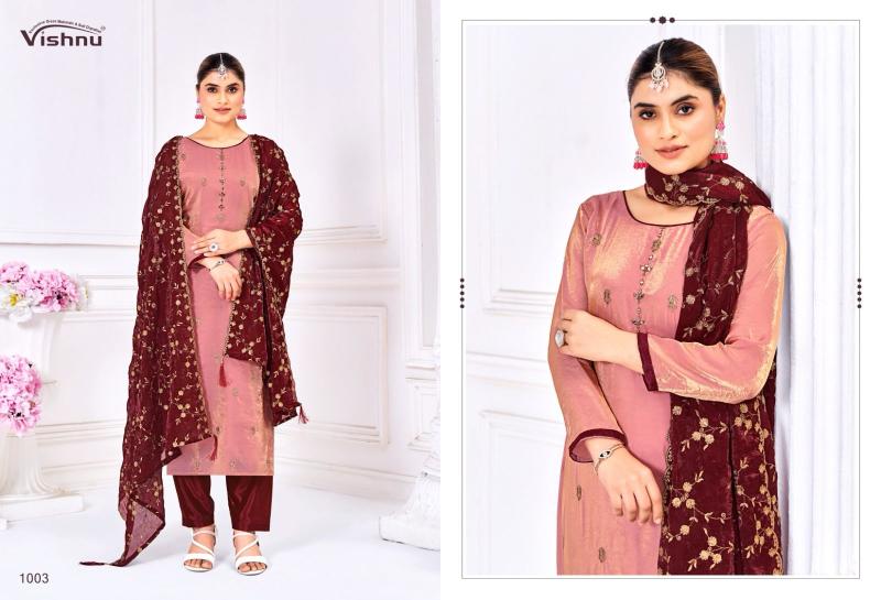 Vishnu Aabidah Frendy Silk Fancy Dress Material Collection in Surat