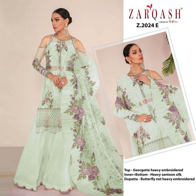 Zarqash Z 2024 Georgette Pakistani Salwar Suits Collection wholesale market in Surat