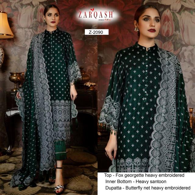 Zarqash Z 2086 To 2090 Georgette Pakistani Salwar Suits Collection in India
