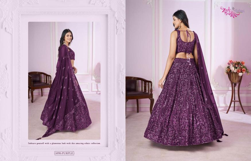 Zeel Clothing Vamika Catalog wholesale lehenga shop