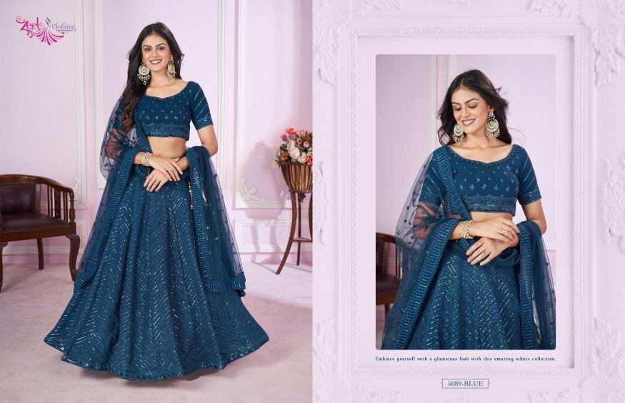 Zeel Clothing Vamika Catalog wholesale lehenga shop