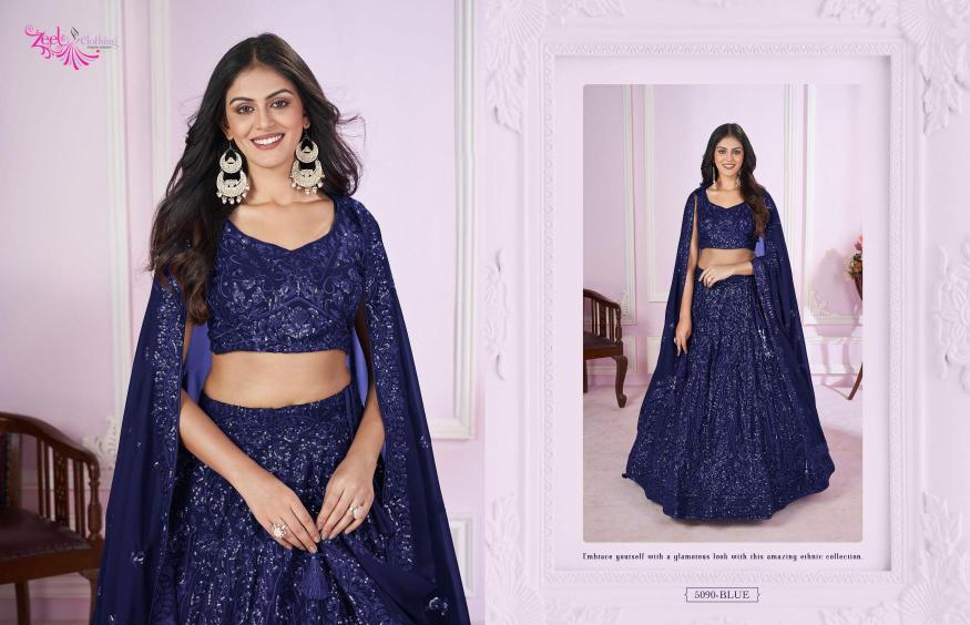 Zeel Clothing Vamika Catalog wholesale lehenga shop