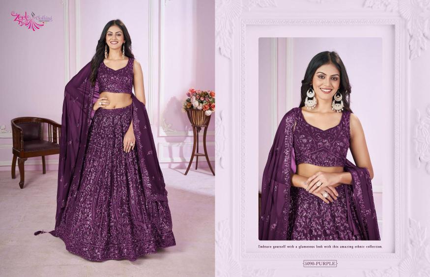 Zeel Clothing Vamika Catalog wholesale lehenga shop