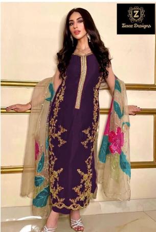 Ziaaz 779 Semi Stitched Pakistani Salwar Kameez manufacturers of wholesale salwar kameez in Surat