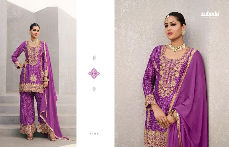 Zubeda Naaz Chinon Silk Digital Printed Salwar Kameez wholesalers in Surat