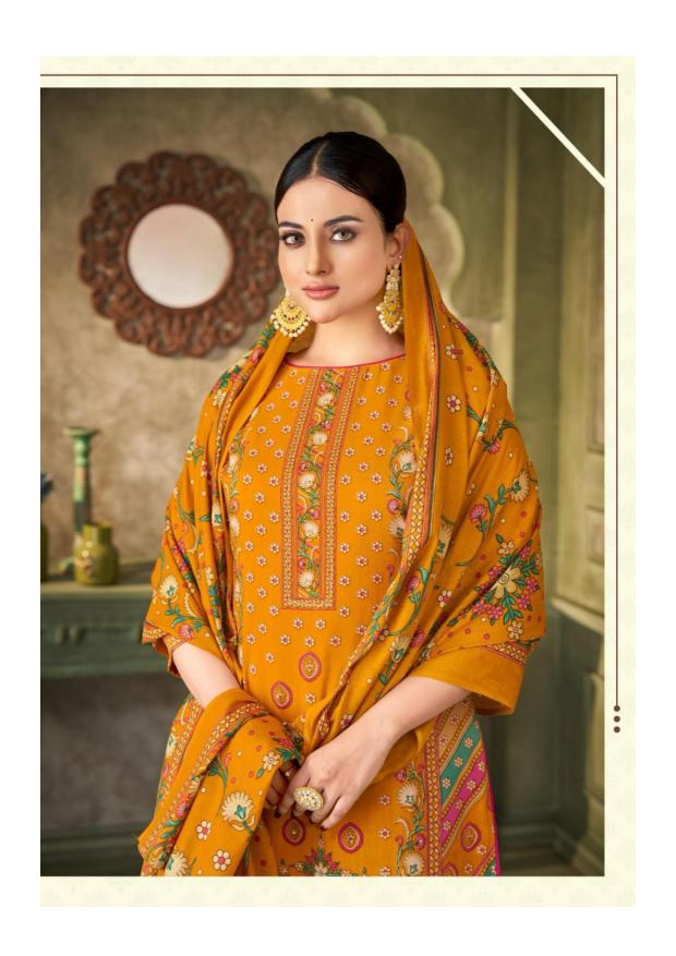 Alok Harshit Dakshin Catalog wholesale dress material market in Surat