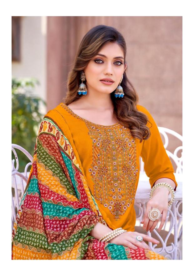 Alok Jaimala Nigaar Vol 34 Catalog wholesaler of dress material in Surat
