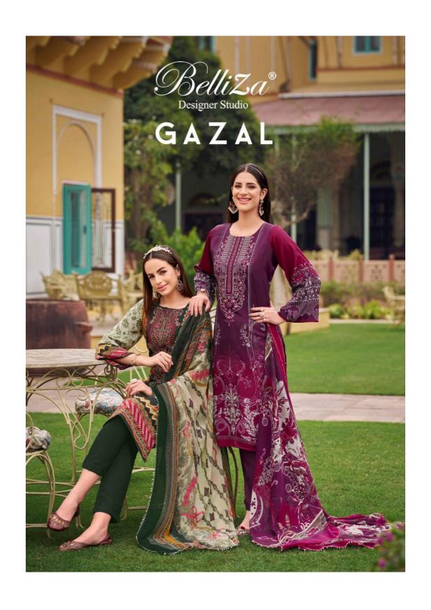 BelliZa Gazal Catalog wholesale dress material shops in Surat