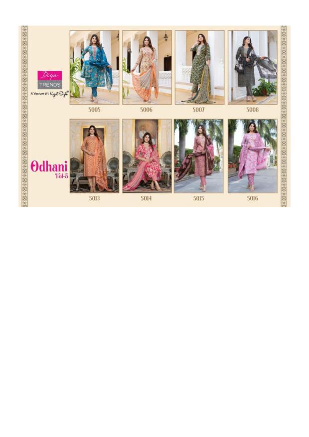 Diya Odhani Vol 5 (2) Catalog club factory kurtis india