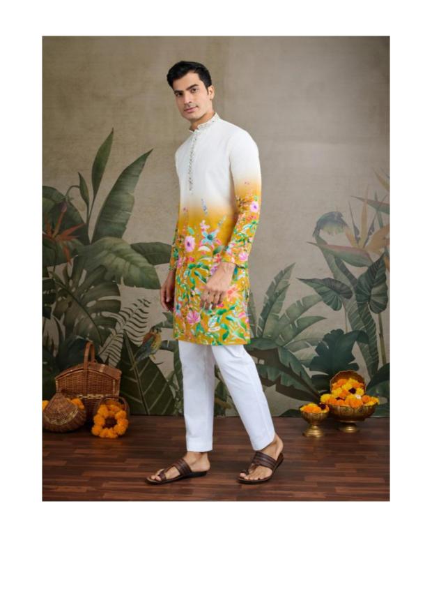 Felocity Yellow Color 61099 catalog fab india kurtis online wholesale kurti manufacturers in Surat