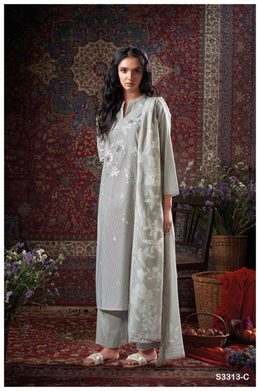 Ganga Bret Cotton Printed Embroidered Salwar Suit Collection in Surat