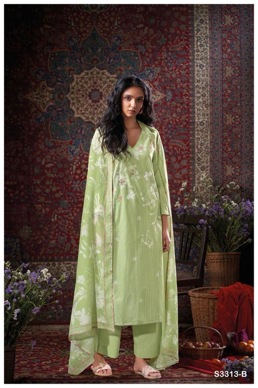 Ganga Bret Cotton Printed Embroidered Salwar Suit Collection in Surat