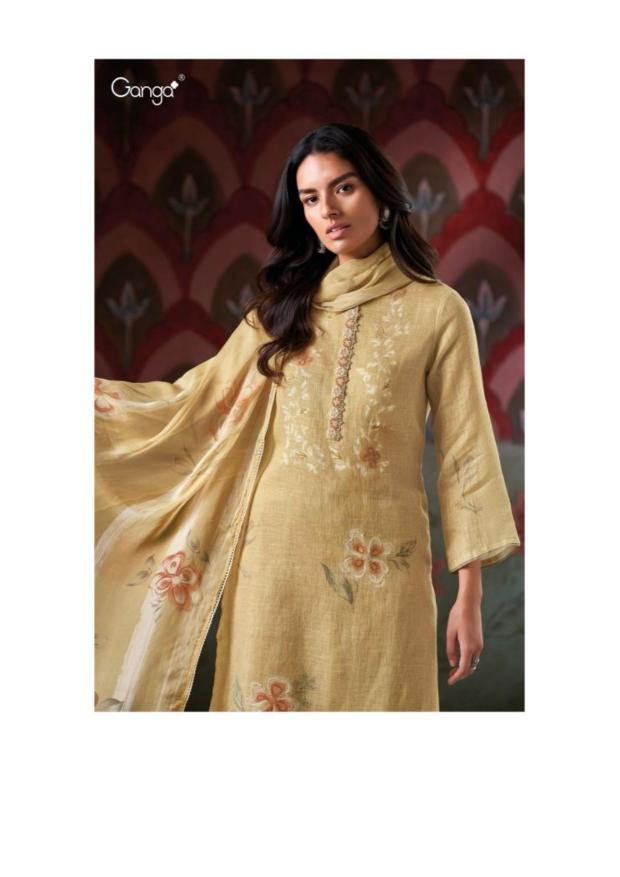 Ganga Carina 3406 catalog wholesale unstitched salwar kameez suppliers in Surat