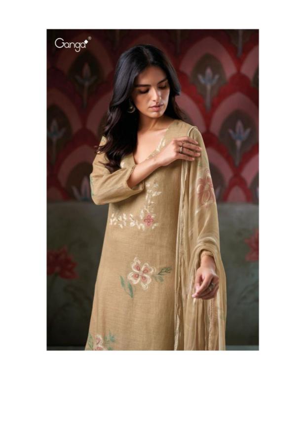 Ganga Carina 3406 catalog wholesale unstitched salwar kameez suppliers in Surat