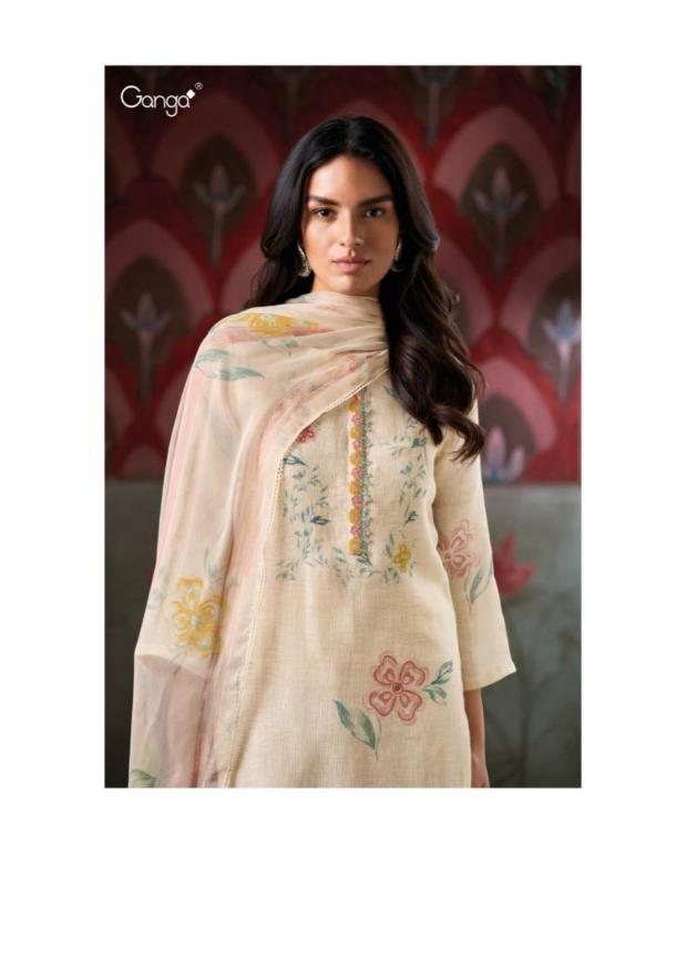Ganga Carina 3406 catalog wholesale unstitched salwar kameez suppliers in Surat