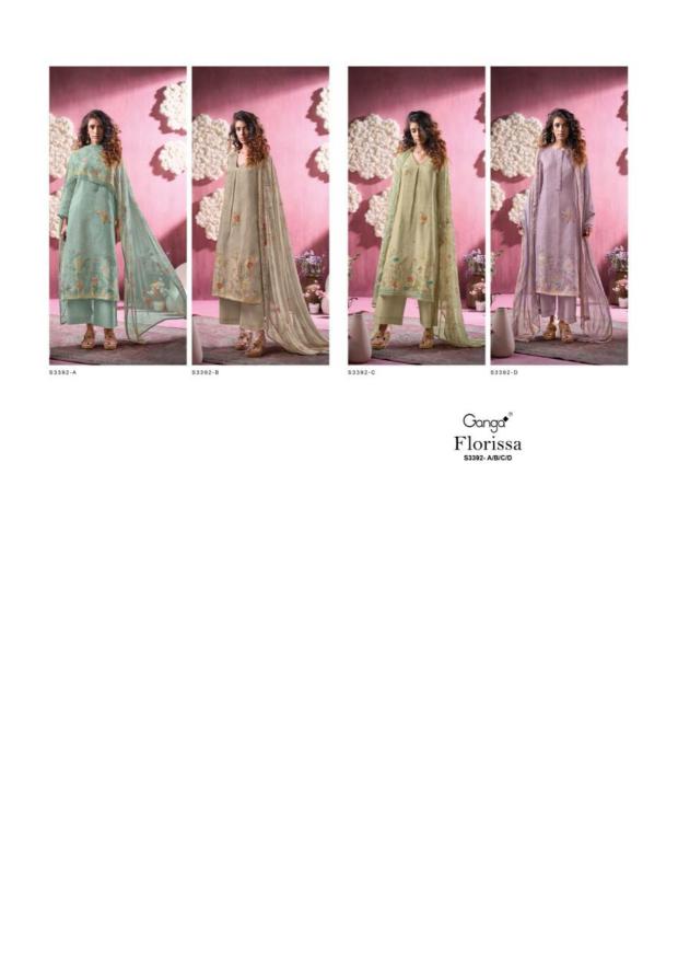 Ganga Florissa 3392 catalog wholesale salwar kameez market in Surat